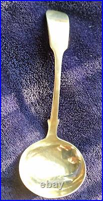 Scottish Sterling Silver Sauce Ladle By Mackay & Chisholm, Edinburgh c1845
