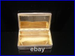 Scottish Sterling Silver Snuff Box, James Nasmyth, Edinburgh Antique 1839