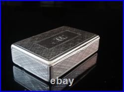 Scottish Sterling Silver Snuff Box, James Nasmyth, Edinburgh Antique 1839