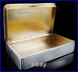 Scottish Sterling Silver Snuff Box, Masonic, Sutherland & Horne, Edinburgh 1883