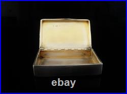 Scottish Sterling Silver Snuff Box, Masonic, Sutherland & Horne, Edinburgh 1883