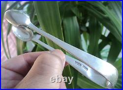 Scottish Sterling Silver Sugar Tongs h/m 1901 Glasgow James & William Laing