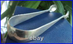 Scottish Sterling Silver Sugar Tongs h/m 1901 Glasgow James & William Laing