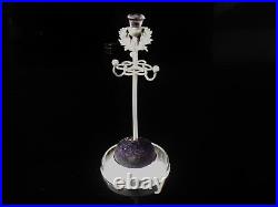 Scottish Sterling Silver Thistle Hatpin Stand Ring Holder Adie & Lovekin Ld 1905