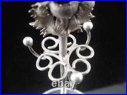 Scottish Sterling Silver Thistle Hatpin Stand Ring Holder Adie & Lovekin Ld 1905