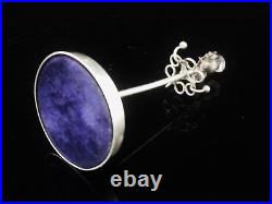 Scottish Sterling Silver Thistle Hatpin Stand Ring Holder Adie & Lovekin Ld 1905