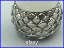Scottish Sterling Silver Tot Cup With Thistle Design, Edinburgh, C1993