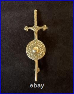 Scottish Sterling Silver, Viking Sword & Shield, John Hart Iona