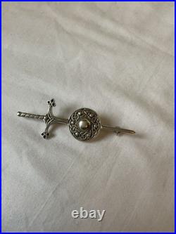 Scottish Sterling Silver, Viking Sword & Shield, John Hart Iona