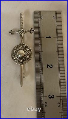 Scottish Sterling Silver, Viking Sword & Shield, John Hart Iona