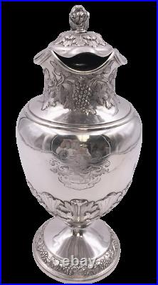 Scottish Sterling Silver Wine Carafe / Pitcher by Robert Gray & Son