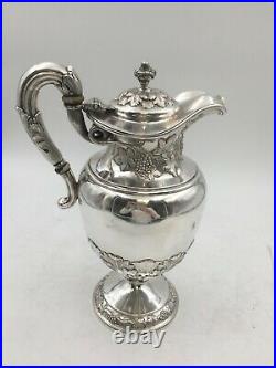 Scottish Sterling Silver Wine Carafe / Pitcher by Robert Gray & Son