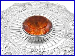 Scottish Sterling Silver and Oak Humidor Antique Edwardian (1908)