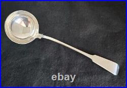 Scottish Sterling silver Soup ladle. Fiddle Pattern. Glasgow 1833. By John Murray