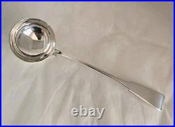 Scottish Sterling silver Soup ladle. Fiddle Pattern. Glasgow 1833. By John Murray