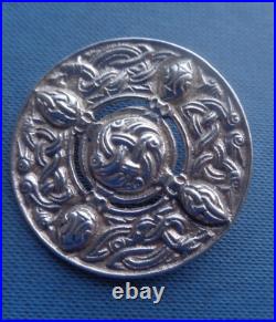 Scottish Stg. Silver Iona Zoomorphic Brooch Robert Allison h/m 1954/1947 Glasgow