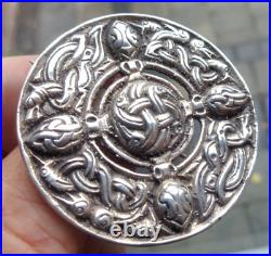 Scottish Stg. Silver Iona Zoomorphic Brooch Robert Allison h/m 1954/1947 Glasgow