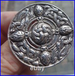 Scottish Stg. Silver Iona Zoomorphic Brooch Robert Allison h/m 1954/1947 Glasgow