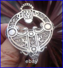 Scottish Stg. Silver VERY LARGE Zoomorphic ROUSAY Brooch Ola Gorie 1988 /93