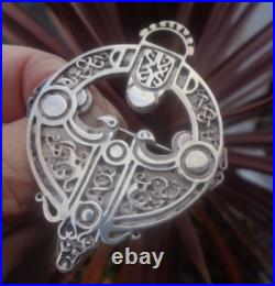 Scottish Stg. Silver VERY LARGE Zoomorphic ROUSAY Brooch Ola Gorie 1988 /93