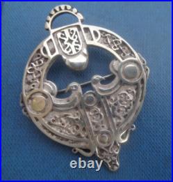 Scottish Stg. Silver VERY LARGE Zoomorphic ROUSAY Brooch Ola Gorie 1988 /93