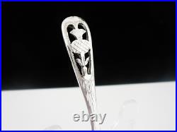 Scottish Thistle Design Sterling Silver Caddy Spoon, Dart Silver Ltd