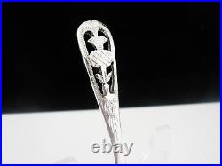 Scottish Thistle Design Sterling Silver Caddy Spoon, Dart Silver Ltd