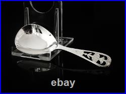 Scottish Thistle Design Sterling Silver Caddy Spoon, Dart Silver Ltd