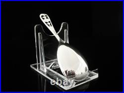 Scottish Thistle Design Sterling Silver Caddy Spoon, Dart Silver Ltd