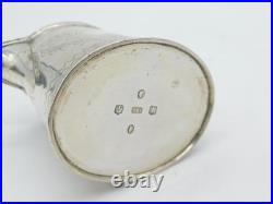 Scottish Victorian Sterling Silver Floral Cream Jug Antique 1870 Edinburgh