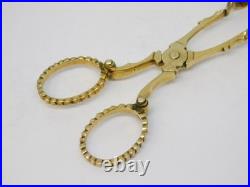 Scottish Victorian Sterling Silver Gilt Sugar Nips Antique 1892 Glasgow