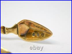 Scottish Victorian Sterling Silver Gilt Sugar Nips Antique 1892 Glasgow