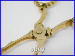 Scottish Victorian Sterling Silver Gilt Sugar Nips Antique 1892 Glasgow