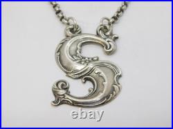 Scottish Victorian Sterling Silver'S' Initial Sherry Decanter Label Antique Scottish Victorian Sterling Silver'S' Initial Sherry Decanter Label Antique