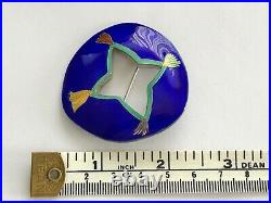 Sheila McDonald Silver Enamel & Gold Brooch London 1997 Renowned Scottish Artist