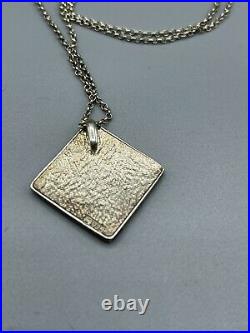 Shetland Jewellery Company Vintage Scottish Sterling Silver & Enamel Pendant