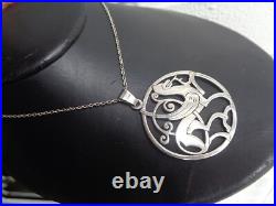 Shetland QUENDALE HORSE Pendant Sterling Silver Scottish hm 1977 1979 Edinburgh