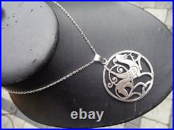 Shetland QUENDALE HORSE Pendant Sterling Silver Scottish hm 1977 1979 Edinburgh