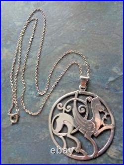 Shetland QUENDALE HORSE Pendant Sterling Silver Scottish hm 1977 1979 Edinburgh