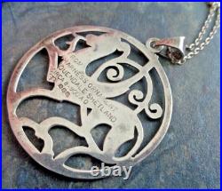 Shetland QUENDALE HORSE Pendant Sterling Silver Scottish hm 1977 1979 Edinburgh
