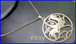 Shetland QUENDALE HORSE Pendant Sterling Silver Scottish hm 1977 1979 Edinburgh
