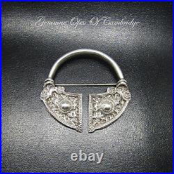 Shipton & Co Vintage 1948 Scottish Silver Celtic Brooch Pennanular cloak shawl