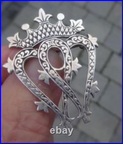 Silver Luckenbooth Sweetheart Brooch Scottish Stg 1996 1993 Hebridean Jewellery