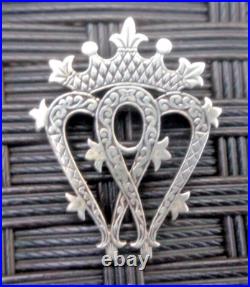 Silver Luckenbooth Sweetheart Brooch Scottish Stg 1996 1993 Hebridean Jewellery