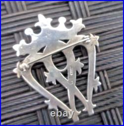 Silver Luckenbooth Sweetheart Brooch Scottish Stg 1996 1993 Hebridean Jewellery