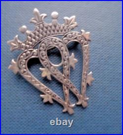 Silver Luckenbooth Sweetheart Brooch Scottish Stg 1996 1993 Hebridean Jewellery