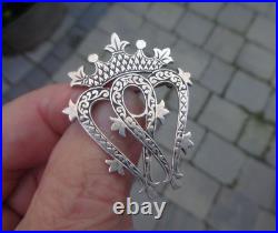 Silver Luckenbooth Sweetheart Brooch Scottish Stg 1996 1993 Hebridean Jewellery