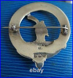 Silver Scottish Badge Brooch Clan MATHESON h/m 1951 Edinburgh Thomas Ebbert