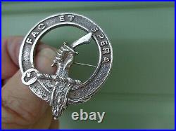 Silver Scottish Badge Brooch Clan MATHESON h/m 1951 Edinburgh Thomas Ebbert