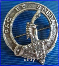 Silver Scottish Badge Brooch Clan MATHESON h/m 1951 Edinburgh Thomas Ebbert
